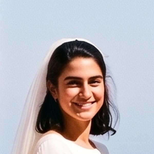 The same face after the reviewed restoration, with the crease and colour shift gone.